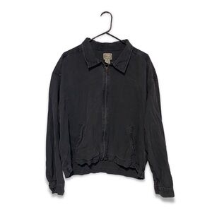 Vintage Visitor Men's Jacket 100% Silk Minimalist Workwear Y2K MEDIUM